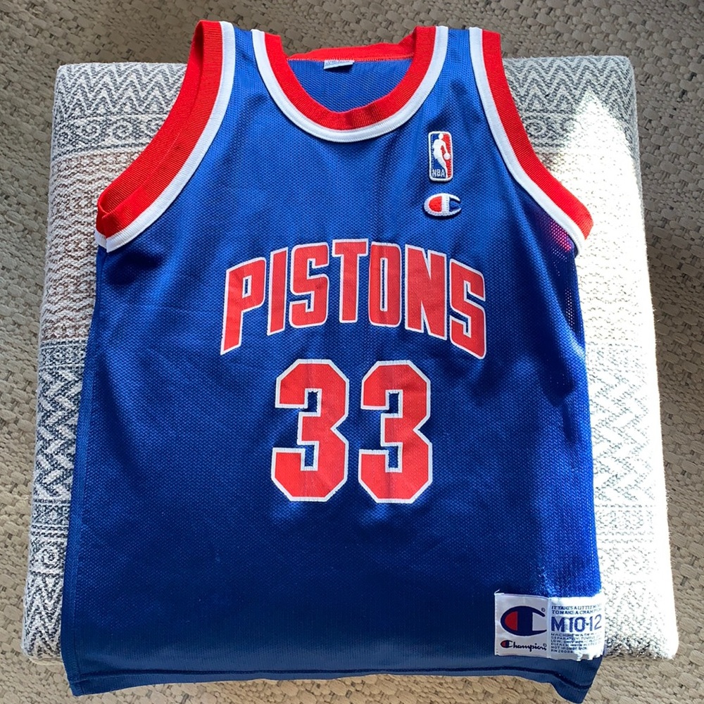 VTG Champion Detroit Pistons Grant Hill Jersey